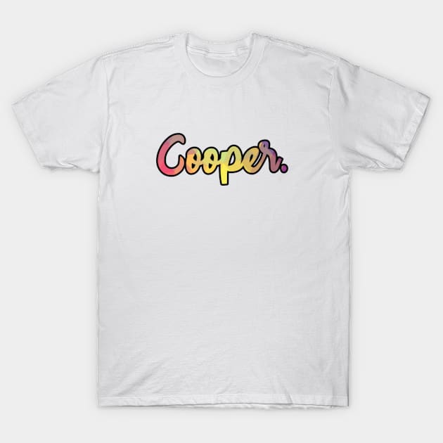 Cool Name Cooper T-Shirt by Batrisyiaraniafitri